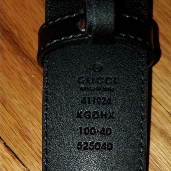 Dark grey authentic Gucci belt - Picture 3 of 6